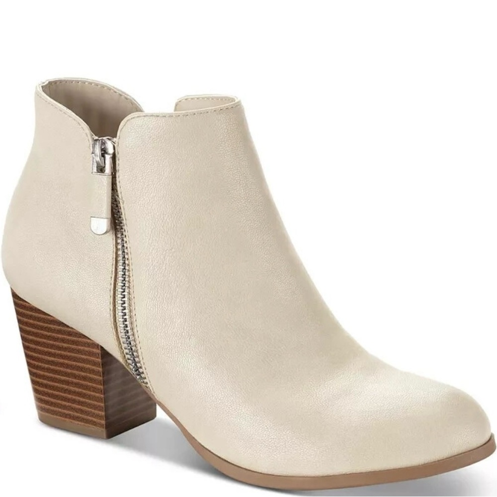 Style & Co. Masrinaa Ankle Booties - Color: ECRU - CHOOSE SIZE!